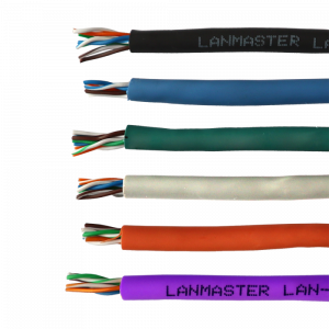 Кабель LANMASTER UTP, 4 пары, кат. 5Е,  350Mhz, нг(А)-HFLTx, 305 м